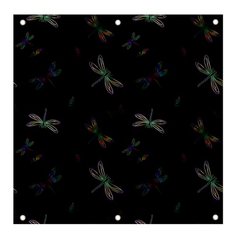 Background Pattern Dragonfly Banner and Sign 4  x 4  from ArtsNow.com Front