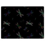 Background Pattern Dragonfly Premium Plush Fleece Blanket (Extra Small)