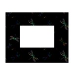 Background Pattern Dragonfly White Tabletop Photo Frame 4 x6 