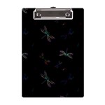 Background Pattern Dragonfly A5 Acrylic Clipboard