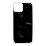 Background Pattern Dragonfly iPhone 14 TPU UV Print Case