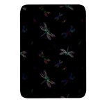 Background Pattern Dragonfly Rectangular Glass Fridge Magnet (4 pack)