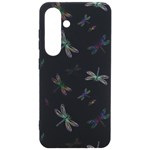 Background Pattern Dragonfly Samsung Galaxy S24 6.2 Inch Black TPU UV Case