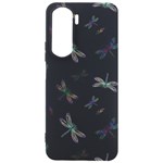 Background Pattern Dragonfly Samsung Galaxy S24 Plus 6.7 Inch Black TPU UV Case