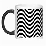 Black White Wave Pattern Wavy Water Seamless Morph Mug