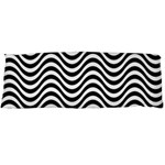 Black White Wave Pattern Wavy Water Seamless Body Pillow Case (Dakimakura)