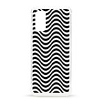 Black White Wave Pattern Wavy Water Seamless Samsung Galaxy S20 6.2 Inch TPU UV Case