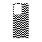 Black White Wave Pattern Wavy Water Seamless Samsung Galaxy S20 Ultra 6.9 Inch TPU UV Case