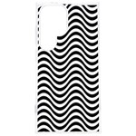 Black White Wave Pattern Wavy Water Seamless Samsung Galaxy S24 Plus 6.7 Inch TPU UV Case