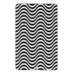 Black White Wave Pattern Wavy Water Seamless Name Card Style USB Flash Drive