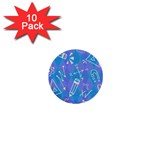 Background Abstract Texture Pattern 1  Mini Buttons (10 pack) 