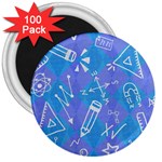 Background Abstract Texture Pattern 3  Magnets (100 pack)