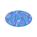 Background Abstract Texture Pattern Sticker Oval (10 pack)