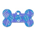 Background Abstract Texture Pattern Dog Tag Bone (Two Sides)