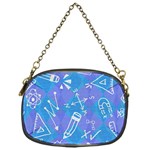 Background Abstract Texture Pattern Chain Purse (One Side)