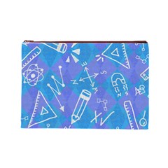 Background Abstract Texture Pattern Cosmetic Bag (Large) from ArtsNow.com Front