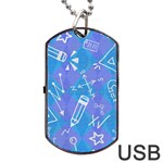 Background Abstract Texture Pattern Dog Tag USB Flash (Two Sides)