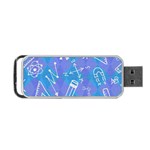 Background Abstract Texture Pattern Portable USB Flash (One Side)