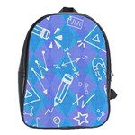 Background Abstract Texture Pattern School Bag (XL)