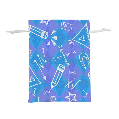 Background Abstract Texture Pattern Lightweight Drawstring Pouch (M) from ArtsNow.com Back