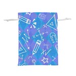 Background Abstract Texture Pattern Lightweight Drawstring Pouch (L)