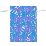 Background Abstract Texture Pattern Lightweight Drawstring Pouch (XL)