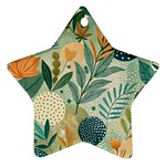 Leaves Pattern Flora Nature Ornament (Star)