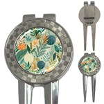 Leaves Pattern Flora Nature 3-in-1 Golf Divots