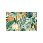 Leaves Pattern Flora Nature Sticker (Rectangular)