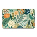 Leaves Pattern Flora Nature Magnet (Rectangular)