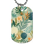 Leaves Pattern Flora Nature Dog Tag (One Side)