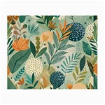 Leaves Pattern Flora Nature Small Glasses Cloth