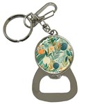 Leaves Pattern Flora Nature Bottle Opener Key Chain