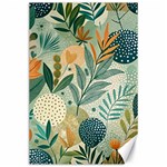 Leaves Pattern Flora Nature Canvas 24  x 36 