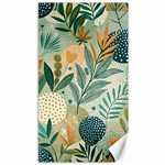 Leaves Pattern Flora Nature Canvas 40  x 72 