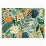 Leaves Pattern Flora Nature Large Glasses Cloth