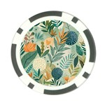 Leaves Pattern Flora Nature Poker Chip Card Guard