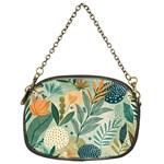 Leaves Pattern Flora Nature Chain Purse (One Side)