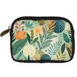 Leaves Pattern Flora Nature Digital Camera Leather Case