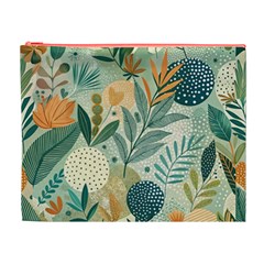 Leaves Pattern Flora Nature Cosmetic Bag (XL) from ArtsNow.com Front