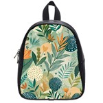 Leaves Pattern Flora Nature School Bag (Small)