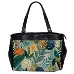 Leaves Pattern Flora Nature Oversize Office Handbag