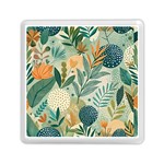 Leaves Pattern Flora Nature Memory Card Reader (Square)