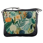 Leaves Pattern Flora Nature Messenger Bag