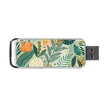 Leaves Pattern Flora Nature Portable USB Flash (One Side)