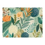 Leaves Pattern Flora Nature Two Sides Premium Plush Fleece Blanket (Mini)