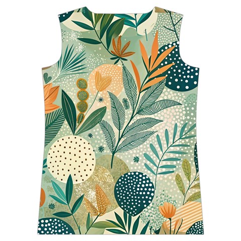 Leaves Pattern Flora Nature Women s Basketball Tank Top from ArtsNow.com Back