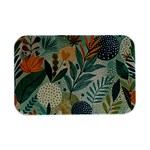 Leaves Pattern Flora Nature Open Lid Metal Box (Silver)  