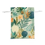 Leaves Pattern Flora Nature Lightweight Drawstring Pouch (S)