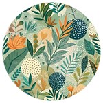 Leaves Pattern Flora Nature UV Print Acrylic Ornament Round